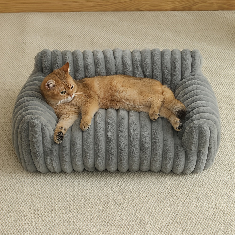 Katzenbett Sofa – Weiches & Atmungsaktives Haustierbett | Miaora™