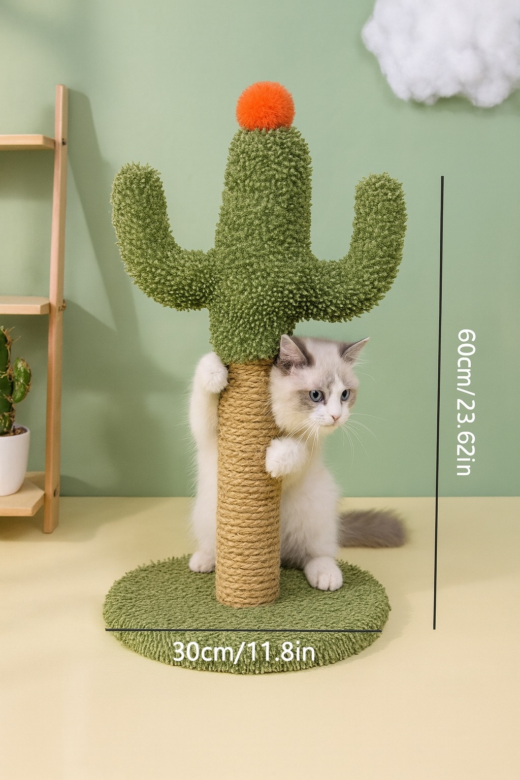 Katzen-Kratzbaum Cactus – Spiel & Möbelschutz | Miaora™