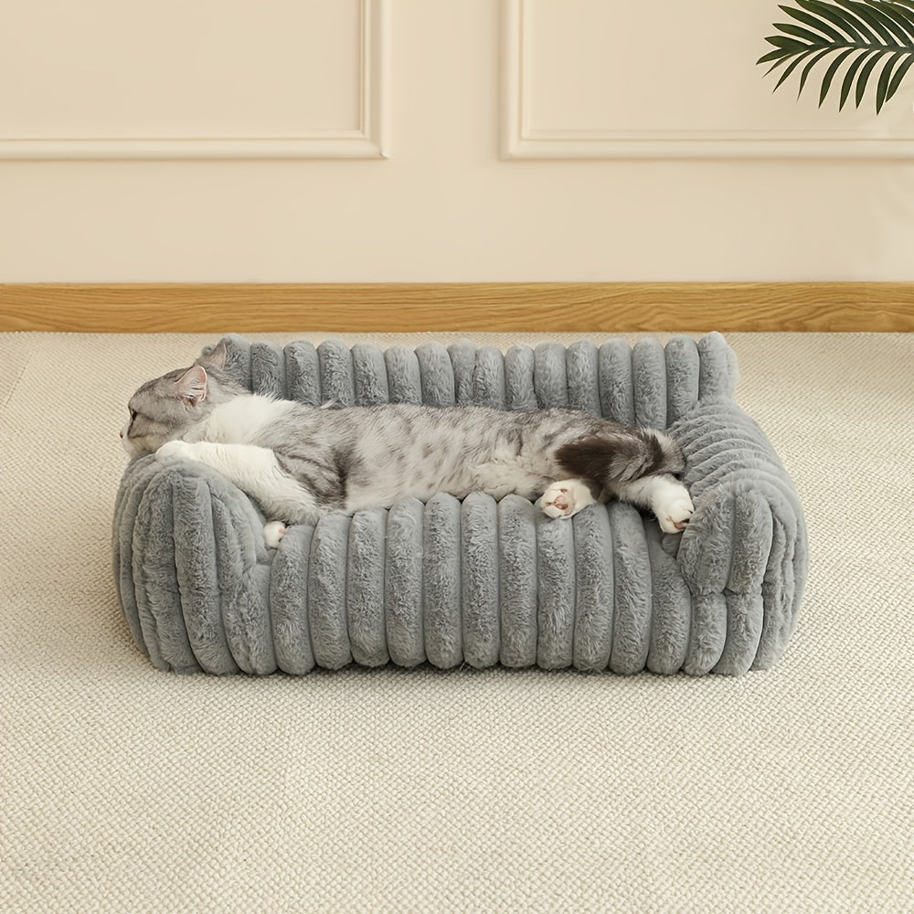 Katzenbett Sofa – Weiches & Atmungsaktives Haustierbett | Miaora™