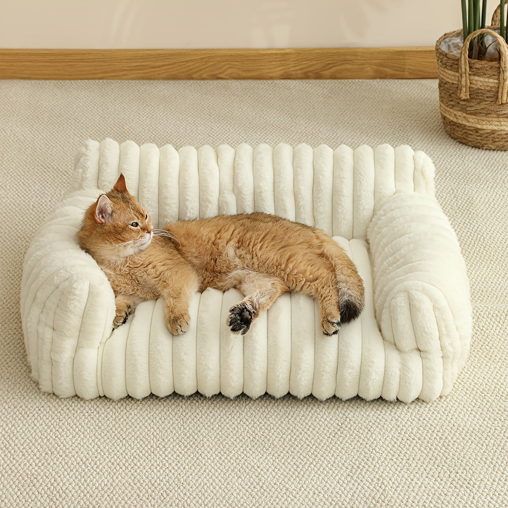 Katzenbett Sofa – Weiches & Atmungsaktives Haustierbett | Miaora™