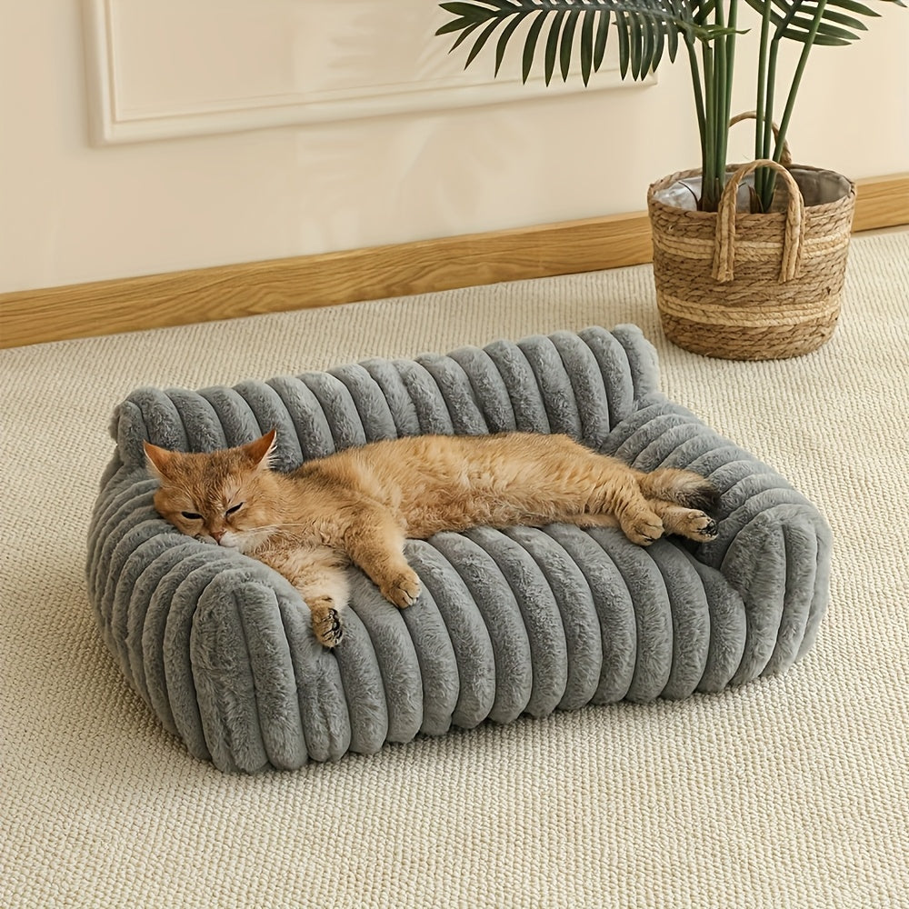 Katzenbett Sofa – Weiches & Atmungsaktives Haustierbett | Miaora™