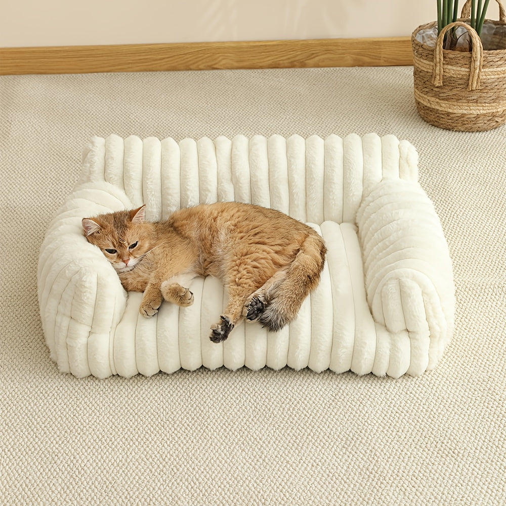 Katzenbett Sofa – Weiches & Atmungsaktives Haustierbett | Miaora™