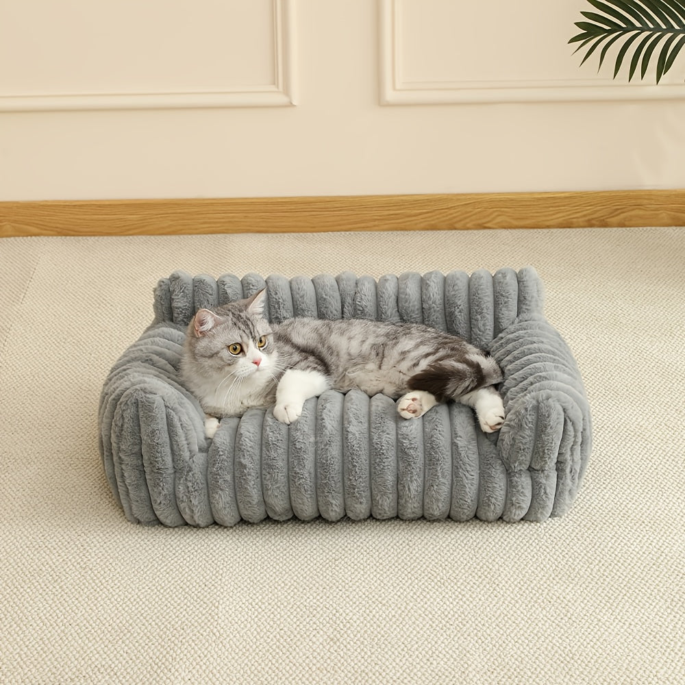 Katzenbett Sofa – Weiches & Atmungsaktives Haustierbett | Miaora™
