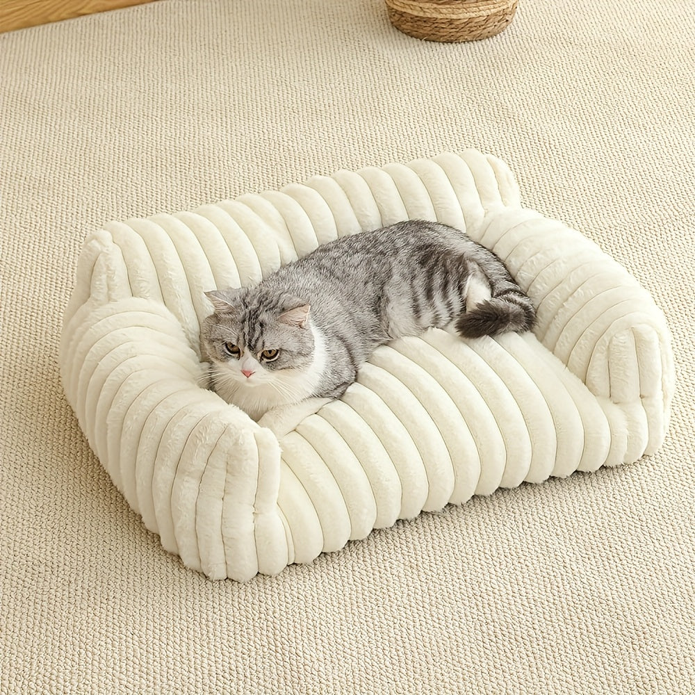 Katzenbett Sofa – Weiches & Atmungsaktives Haustierbett | Miaora™